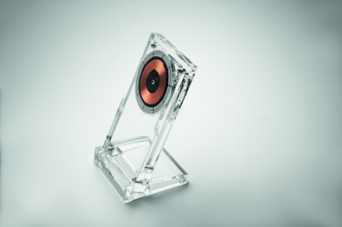 Logotrade profilprodukter bild: Akryl trådlös laddare 15W